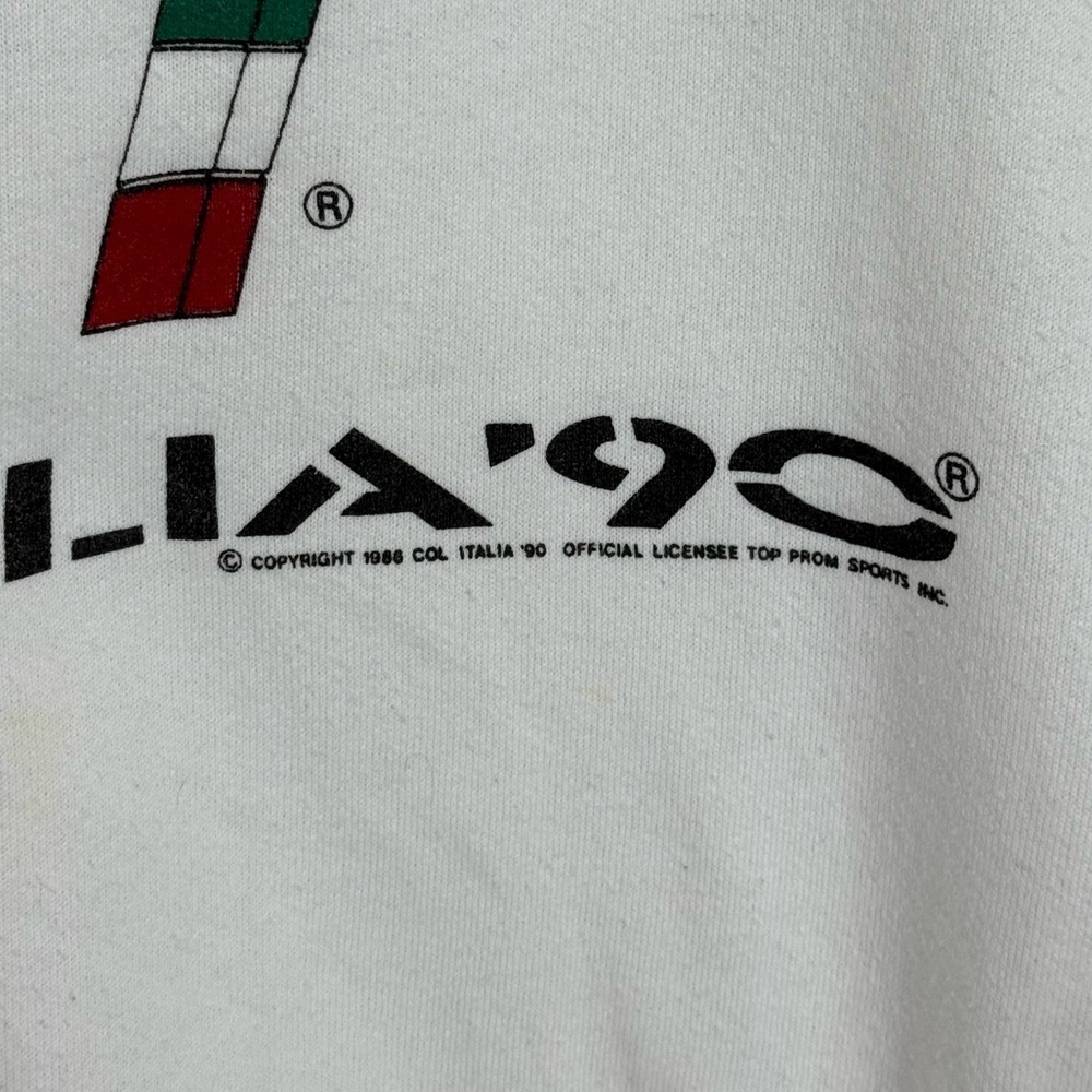 Vintage FIFA Soccer Football World Cup Italy 1990 Sweatshirt Size Large - Picture 4 of 9